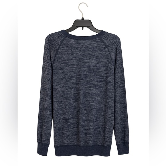 GAP Maternity Navy Marled Knit Nursing/Breastfeeding Pullover, Size L - Picture 2 of 4